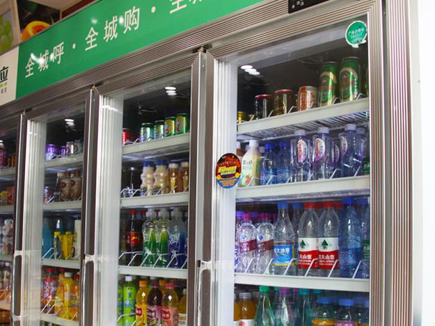 樂爾樂連鎖便利店--三門立式展示柜